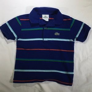 Lacoste Polo Striped Boys Sz.4